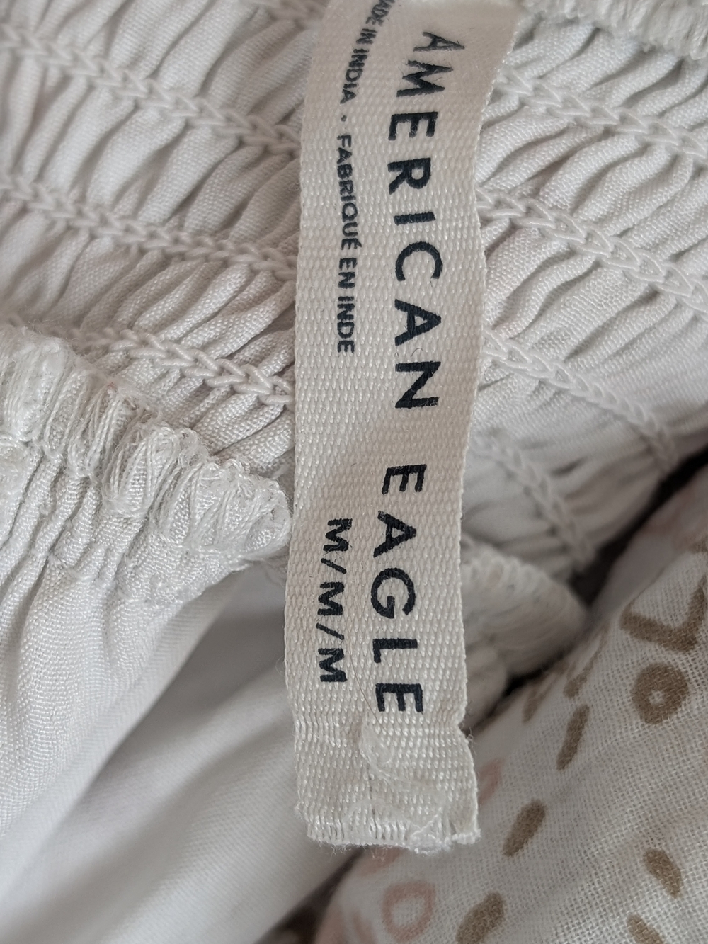AE OUTFITTERS Cream and Dusty Rose Maxi Dress - Picture 4 of 4